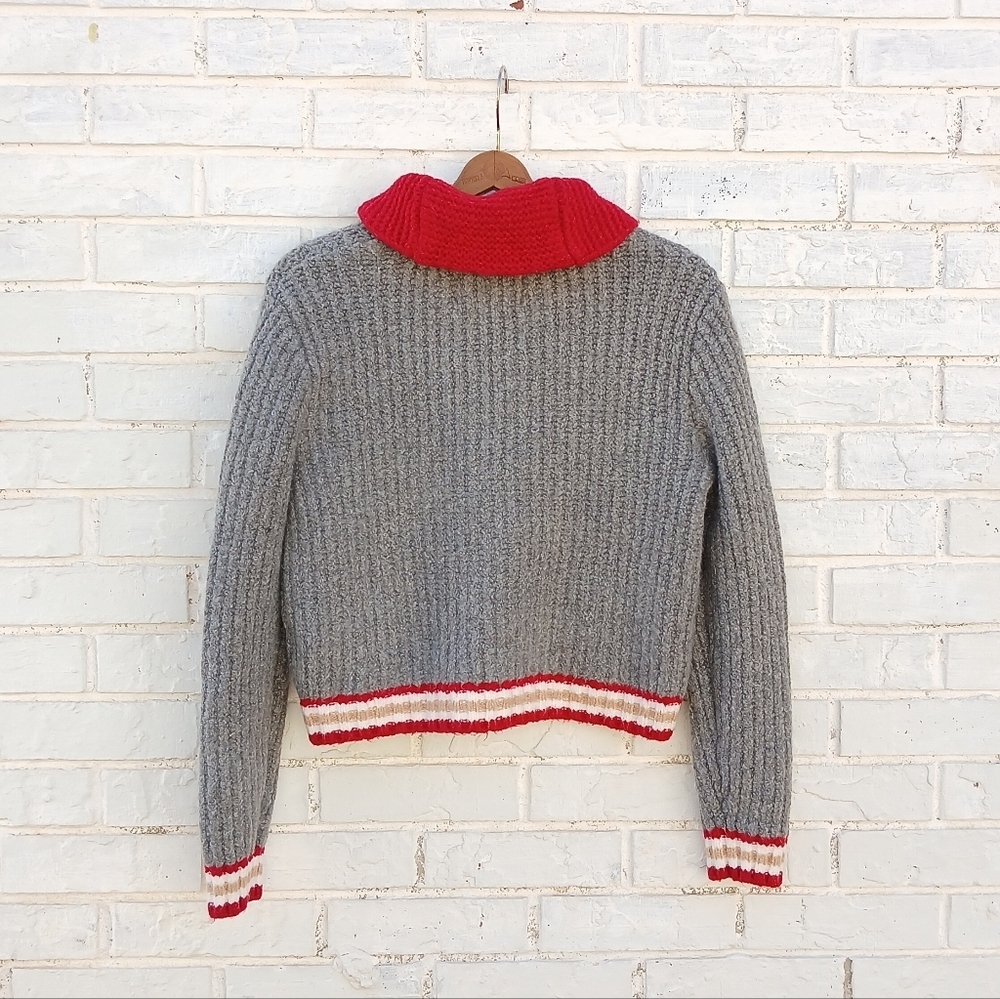 American Eagle Varsity Full Zip Cardigan Sweater - Picture 7 of 7